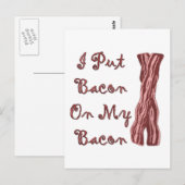 ベーコンをベーコンに付けた ポストカード (正面/裏面)