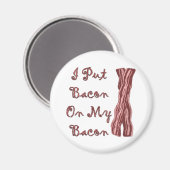ベーコンをベーコンに付けた マグネット (正面/裏面)