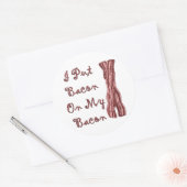 ベーコンをベーコンに付けた ラウンドシール (封筒)