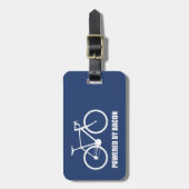 ベーコンを使ったサイクリング ラゲッジタグ (正面縦)