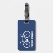 ベーコンを使ったサイクリング ラゲッジタグ (裏面縦)