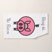 ベーコンを家に持って来て下さい バスタオルセット (ハンドタオル)