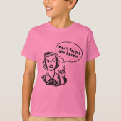 ベーコンを忘れないで下さい! おもしろいのベーコンのデザイン Tシャツ (正面)