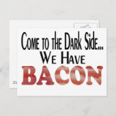 ベーコンを持っている ポストカード (正面/裏面)