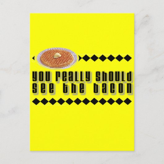 『ベーコンを見ろ』 ポストカード (正面)