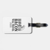 ベーコンを走行します食べて下さい ラゲッジタグ (裏面横)