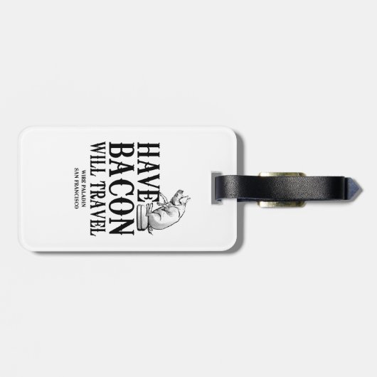 ベーコンを走行します食べて下さい ラゲッジタグ (裏面横)