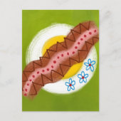 ベーコンアンドエッグスブレックファーストポストカード ポストカード (正面)