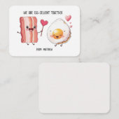 ベーコンエッグキッズパニーバレンタインデー教室 ノートカード (正面/裏面)