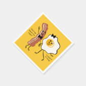 ベーコンエッグ好き スタンダードカクテルナプキン (角)