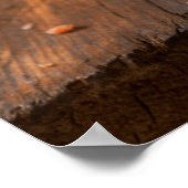 ベーコンカスタマイズエッグチーズクロワッサンレストラン ポスター (角)