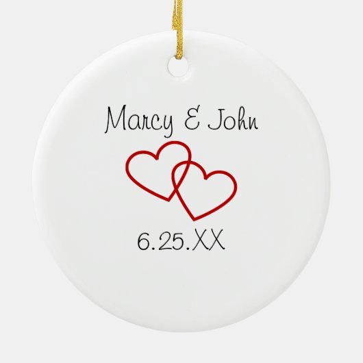 ベーコンカップルと同じくらい愛しなさい セラミックオーナメント (裏面)