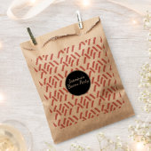 ベーコンストリップ食べの誕生日任意の年齢 フェイバーバッグ (クリップ留めされた状態)