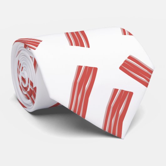 ベーコンスライスパーティーシームレスパターン ネクタイ (ロール)