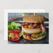 ベーコンチーズハンバーガー ポストカード (正面/裏面)