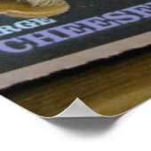 ベーコンチーズバーガーピザオーバードーズ子猫 ポスター (角)