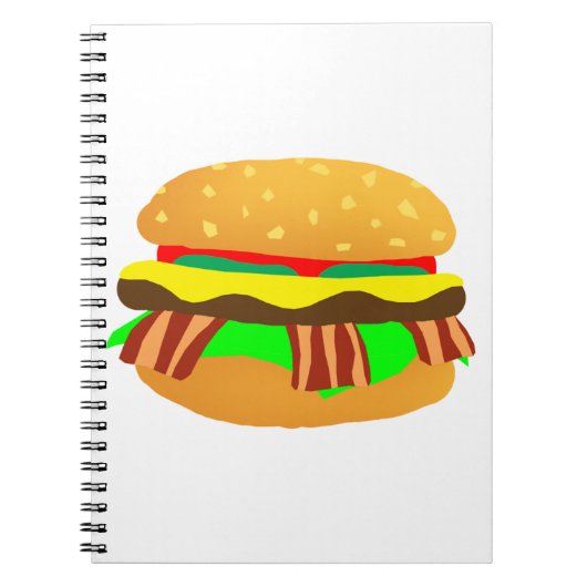 ベーコンチーズバーガー ノートブック (正面)