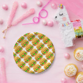 ベーコンチーズバーガー ペーパープレート (パーティー)