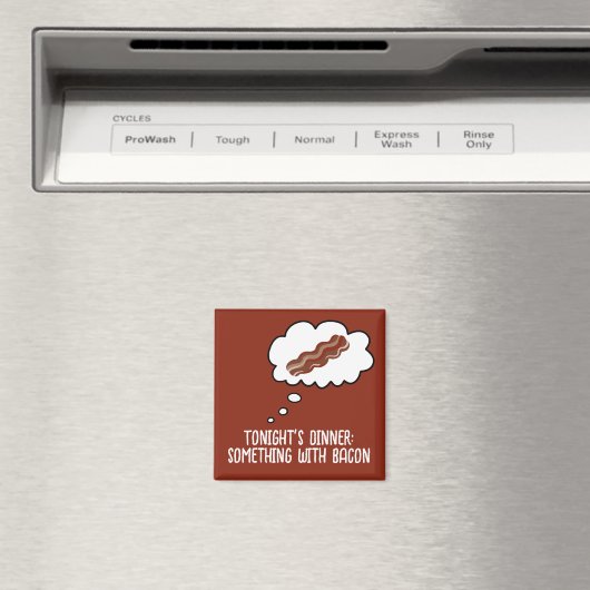 ベーコンディナーアイディアおもしろい冷蔵庫用マグネット マグネット (インサイチュ (食洗機))