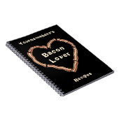 ベーコンハート空白のレシピジャーナル ノートブック (右側)