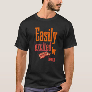 ベーコンバーベキュー焼き豚肉バックで簡単に興奮 Tシャツ