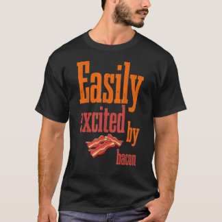 ベーコンバーベキュー焼き豚肉バックで簡単に興奮 Tシャツ