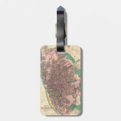 ベーコンビクトリアンのリバプールの地図1890 ラゲッジタグ (裏面縦)