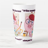 ベーコンピグ引用文 カフェラテマグ (正面)