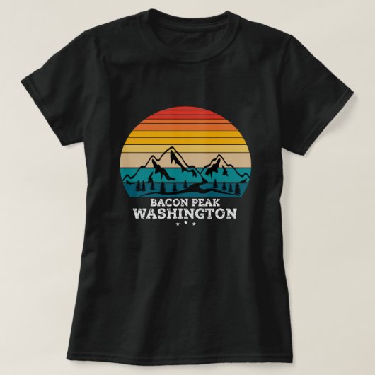 ベーコンピークワシントン Tシャツ (デザイン正面)