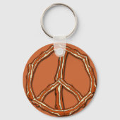 ベーコンピースサインTシャツ,フード付,ギフト キーホルダー (正面)