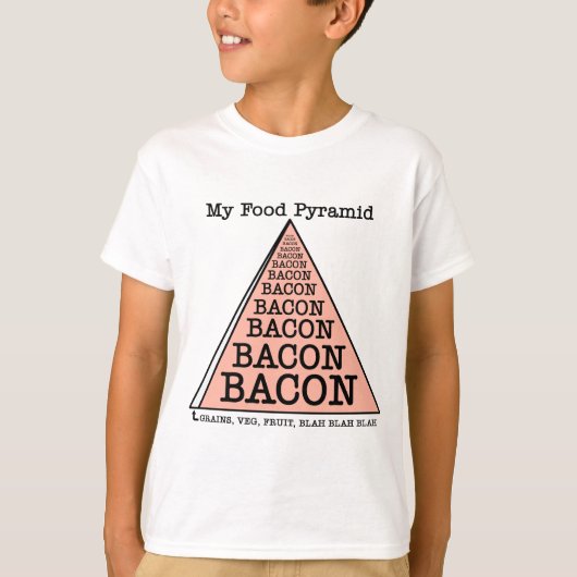 ベーコンフードピラミッド Tシャツ (正面)
