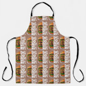ベーコンマイフードプンおもしろいに行くな エプロン (正面)