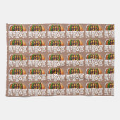 ベーコンマイフードプンおもしろいに行くな キッチンタオル (横)