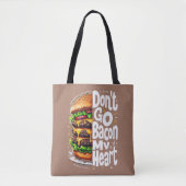 ベーコンマイフードプンおもしろいに行くな トートバッグ (正面)