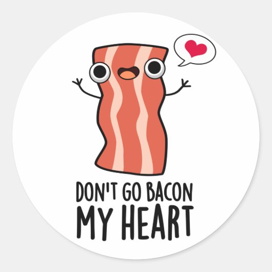ベーコンマイフードプンおもしろいに行くな ラウンドシール (正面)