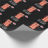 ベーコンマイフードプンおもしろいに行くな ラッピングペーパー (角)