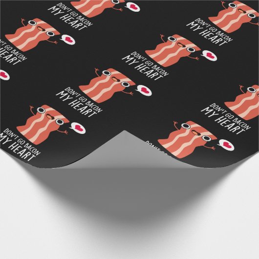 ベーコンマイフードプンおもしろいに行くな ラッピングペーパー (角)