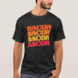 ベーコンマニアストバーベキューグリリングヴィンテージベーコンR Tシャツ