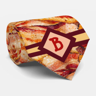 ベーコンモノグラムのパターおもしろいンGagギフト ネクタイ