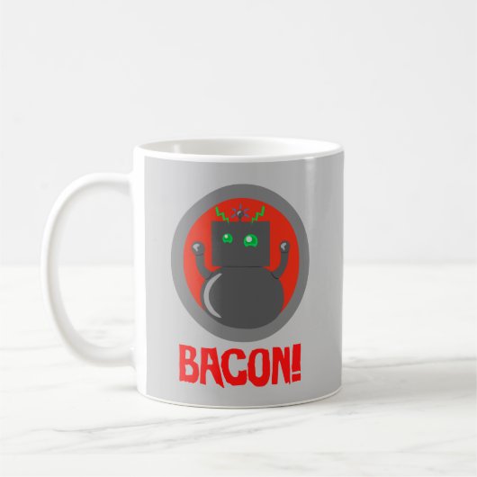 ベーコンロボット コーヒーマグカップ (左)