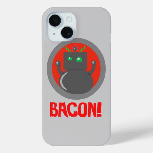 ベーコンロボットiPhoneケース Case-Mate iPhoneケース (裏面)