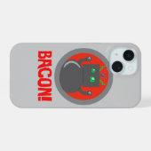 ベーコンロボットiPhoneケース iPhone 15ケース (裏面横)