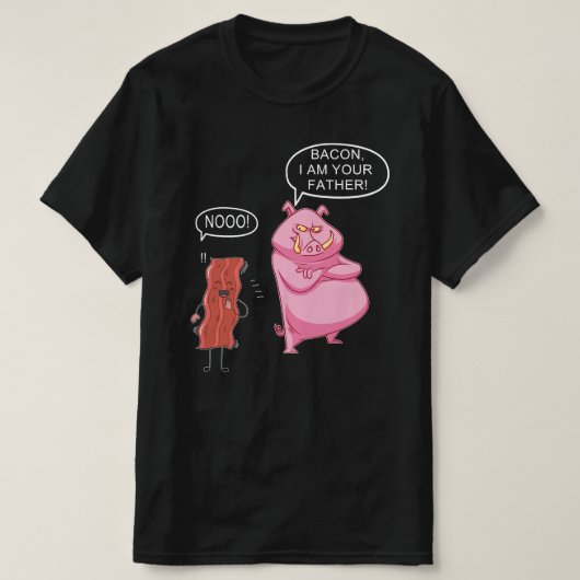 ベーコン一君のお父さん Tシャツ (デザイン正面)