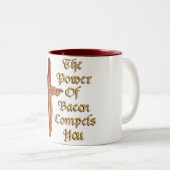 ベーコン力 ツートーンマグカップ (正面右)