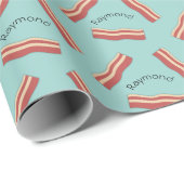 ベーコン名前のラッピングを追加紙 ラッピングペーパー (ロールコーナー)