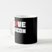 ベーコン好きおもしろいファンニー好き コーヒーマグカップ (正面左)