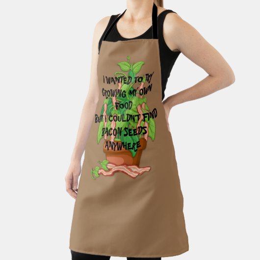 ベーコン好きのユーモアが自分のパパジョークを育てる エプロン (インサイチュ)