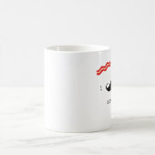 ベーコン左利きのためのあなたの許し コーヒーマグカップ (中央)