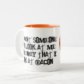 ベーコン愛マグ ツートーンマグカップ (正面左)