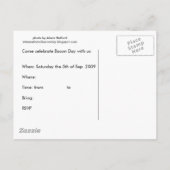 ベーコン日の招待状 インビテーションポストカード (裏面)